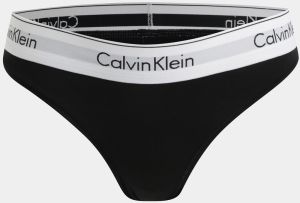 Čierne nohavičky so širokým lemom Calvin Klein Underwear