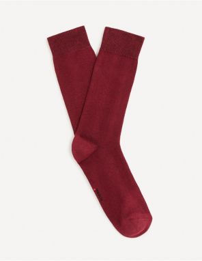Červené pánske ponožky Celio Milof