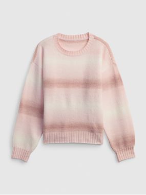 Ružový dievčenský sveter GAP pletený