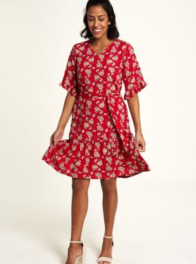 Tranquillo červené kvetované šaty