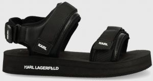 Sandále Karl Lagerfeld Atlantik pánske, čierna farba