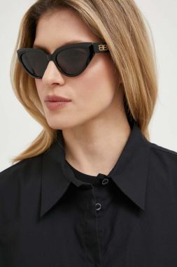 Slnečné okuliare Balenciaga BB0270S dámske, čierna farba