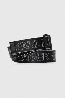 Opasok Karl Lagerfeld Jeans dámsky, čierna farba