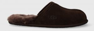 Semišové papuče UGG Scuff hnedá farba, 1101111