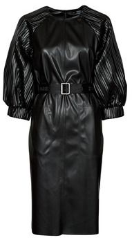 Krátke šaty Karl Lagerfeld  FAUX LEATHER DRESS