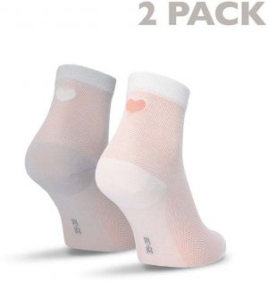 Sivo-biele ponožky 99661 - dvojbalenie