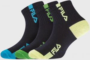 3 PACK detských ponožiek FILA Fluo