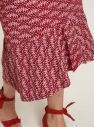 Červená kvetovaná sukňa Tranquillo galéria