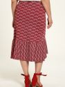 Červená kvetovaná sukňa Tranquillo galéria