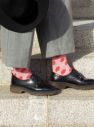 Ružové bodkované ponožky Fusakle Chamaleon galéria