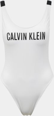 Calvin Klein biele jednodielne plavky