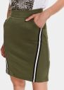 Zelená púzdrová sukňa s pásom TOP SECRET galéria