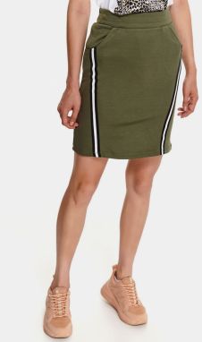 Zelená púzdrová sukňa s pásom TOP SECRET