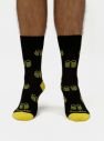 Žlto–čierne unisex ponožky Fusakle Na zdravi galéria