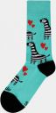 Zelené vzorované ponožky Fusakle Zebra galéria