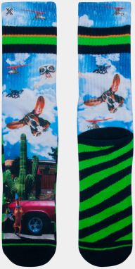 Modro-zelené pánske ponožky XPOOOS