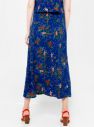 Tmavomodrá kvetovaná midi sukňa CAMAIEU galéria