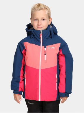 Ružovo-modrá dievčenská lyžiarska bunda Kilpi Valera-JG