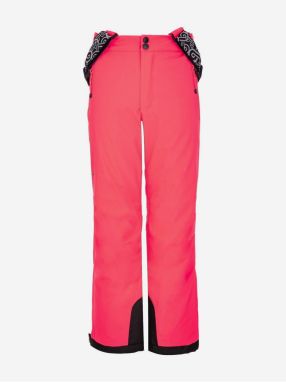 Tmavo ružové dievčenské lyžiarske nohavice Kilpi GABONE