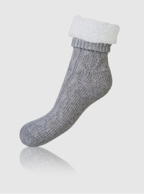 Sivé dámske extrémne teplé ponožky BELLINDA Extra Warm