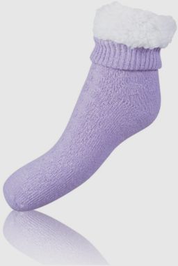 Fialové dámske extrémne teplé ponožky BELLINDA Extra Warm