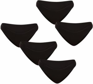 Súprava piatich dámskych nohavičiek v čiernej farbe Nedeto