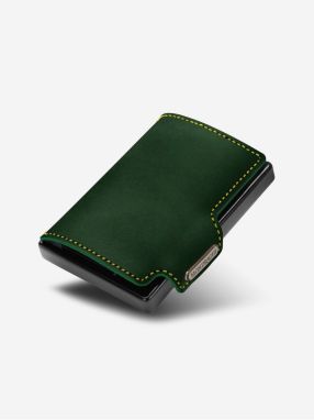 Tmavozelená kožená peňaženka Mondraghi Racing Green