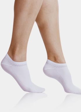 Biele dámske ponožky Bellinda FINE IN-SHOE SOCKS