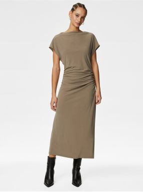 Hnedé dámske šaty Marks & Spencer