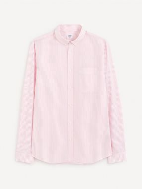 Ružová pánska košeľa Celio Gaopur