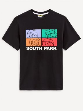 Čierne pánske tričko Celio South Park