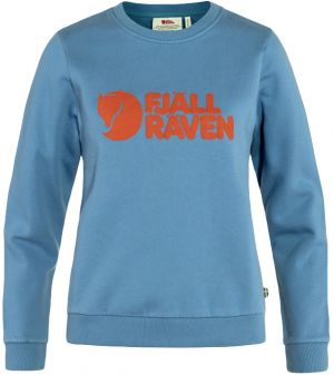 Fjällräven Logo Sweater W Dawn Blue - Terracotta Brown