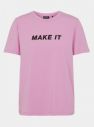 Pieces ružové tričko Niru galéria