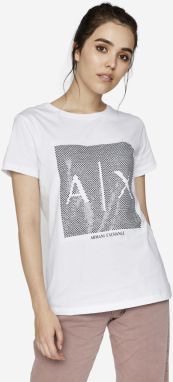 Armani Exchange biele dámske tričko