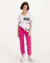 Straight fit pre ženy Replay - ružová galéria