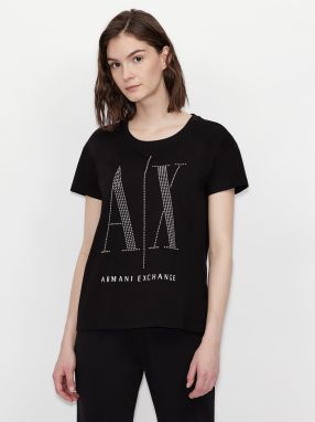 Čierne dámske tričko Armani Exchange