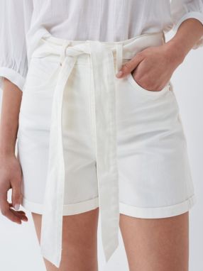 Biele dámske džínsové kraťasy Salsa Jeans Secret Glamour