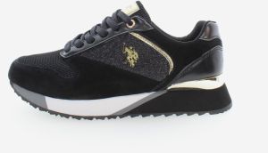 Čierne dámske semišové topánky US Polo Assn. Frida
