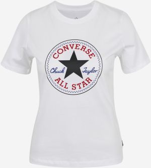 Tričká s krátkym rukávom pre ženy Converse - biela