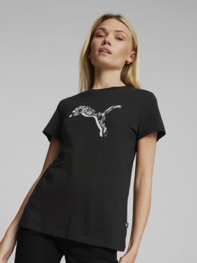 Čierne dámske tričko Puma