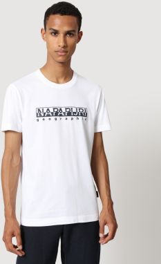 Biele pánske tričko s nápisom NAPAPIJRI Serber print SS