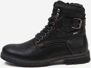 Čierne pánske členkové zimné topánky Tom Tailor