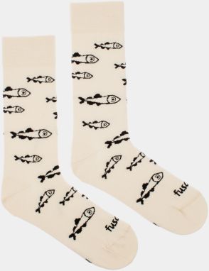 Ponožky pre mužov Fusakle - krémová