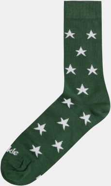 Zelené vzorované ponožky Fusakle Hviezda v lese