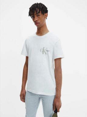 Biele pánske tričko Calvin Klein