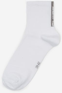 Biele unisex ponožky SAM 73