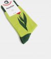 Svetlozelené dámske kvetované ponožky Fusakle Tulipán galéria