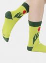 Svetlozelené dámske kvetované ponožky Fusakle Tulipán galéria