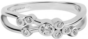 Silver Cat Nežný prsteň so zirkónmi SC286 56 mm