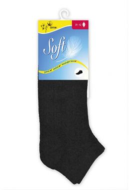 Soft Dámske ponožky so zdravotným lemom nízke - čierne 35 - 38